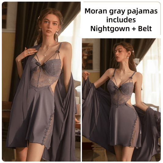 Moran gray pajamas - KIZZK For Women